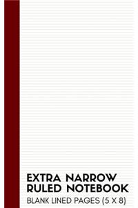 Extra Narrow Ruled Notebook