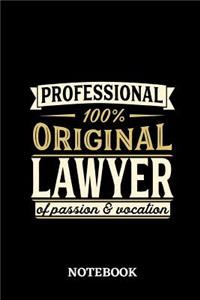 Professional Original Lawyer Notebook of Passion and Vocation