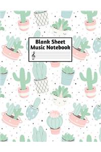 Blank Sheet Music Notebook