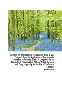 Essentials of Homoeopathic Therapeutics