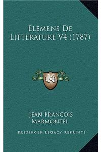 Elemens De Litterature V4 (1787)