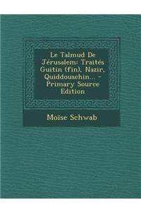 Le Talmud De Jérusalem