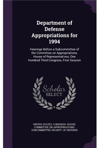 Department of Defense Appropriations for 1994