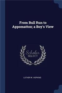 From Bull Run to Appomattox; a Boy's View