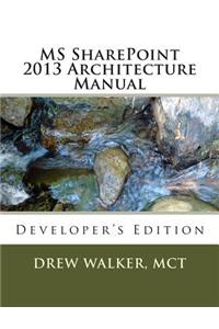 MS Sharepoint 2013 Architecture Manual