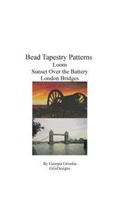 Bead Tapestry Patterns loom Sunset Over the Battery London Bridges