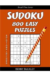 Sudoku 800 Easy Puzzles. Solutions Included