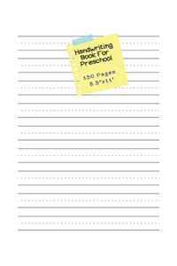 Handwriting Book For Preschool - 150 pages 8.5