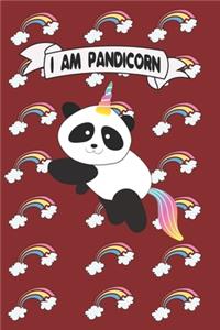 I am Pandicorn Gift for Girls