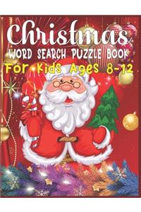 Christmas Word Search Puzzle Book For Kids Ages 8-12