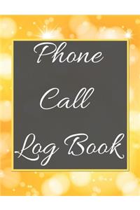 Phone Call Log Book