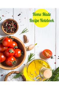Home Made Recipe Notebook