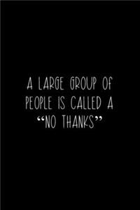 A Large Group Of People Is Called A 