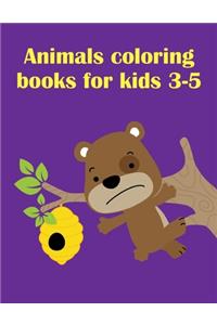 Animals Coloring Books For Kids 3-5