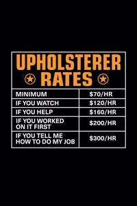 Upholsterer Rates