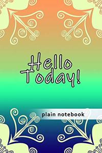Blank Plain Notebook