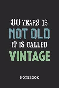 80 Years is not old it is called Vintage Notebook