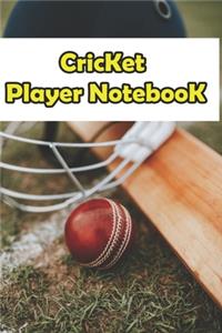 Cricket player notebook
