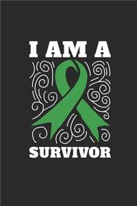 I'm A Survivor: Dotted Bullet Notebook (6" x 9" - 120 pages) Liver Cancer Awareness Themed Notebook for Daily Journal, Diary, and Gift