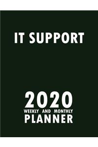 IT Support 2020 Weekly and Monthly Planner