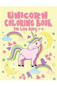 Unicorn Coloring Book for Kids Ages 4-8