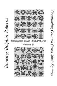 Contrasting Counted Cross Stitch Squares