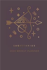 Sagittarius 2020 Weekly Planner (Burgundy)