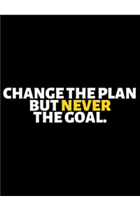 Change The Plan But Never The Goal