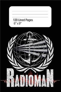 Radioman 120 Lined Pages 6x9