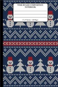 Wide Ruled Composition Notebook 6