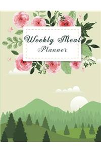 Weekly Meal Planner: Weekly Meal Planner and Grocery List, Food Planners, Family Meal Planning Notebook 120 Pages Large 8.5" x 11"