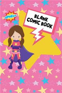 Blank Comic Book for Girls (8.5x11 Large)