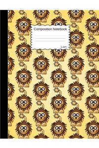 Lion Composition Notebook