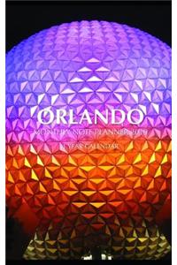 Orlando Monthly Note Planner 2019 1 Year Calendar