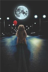 Bear and Moon Journal with Prompts for Kids