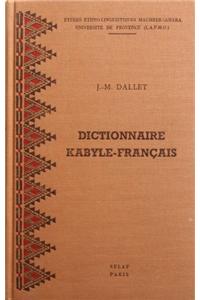 Dictionnaire kabyle-français. Parler des At Mangellat (Algérie)