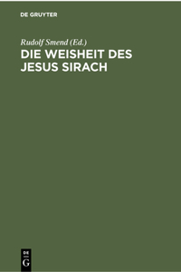 Die Weisheit Des Jesus Sirach