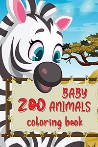 Zoo animals coloring book