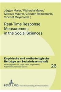 Real-Time Response Measurement in the Social Sciences