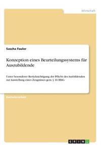 Konzeption eines Beurteilungssystems für Auszubildende