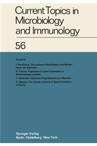 Current Topics in Microbiology and Immunology / Ergebnisse Der Mikrobiologie Und Immunitätsforschung