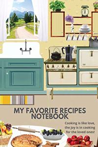 My Favorite Recipes Notebook