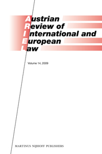 Austrian Review of International and European Law, Volume 14 (2009)