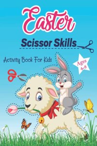 Easter Scissor Skills Activity Book For Kids Ages 4-8