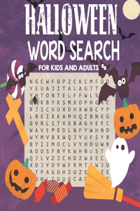 Halloween word search for kids and adults