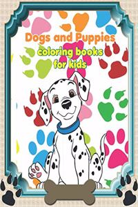 Dogs and Puppies coloring books for kids