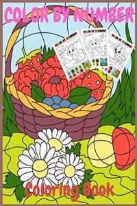 Color by number coloring book