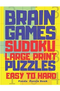 Brain Games Sudoku Large Print Puzzle Easy To Hard