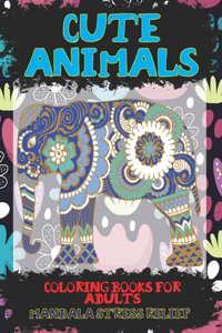 Cute Animals Coloring Books for Adults - Mandala Stress Relief