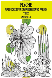 Malbücher für Erwachsene und Farben - Mandala - Tiere - Fische
